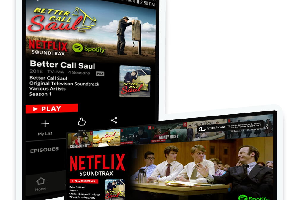A Mock-Up For Co-Branding Streaming Services Made With Adobe XD and Photoshop